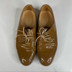 Dieppa Restrepo Patent Leather Lace Up Shoes Size 6